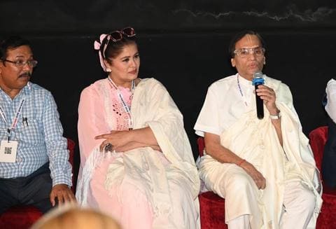 Kavi Narayan Agrawal with Sudha Chandran
