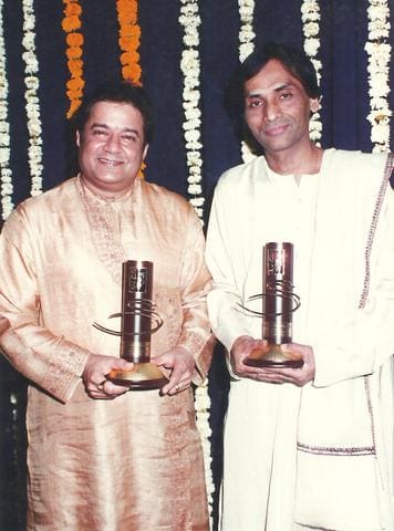 Kavi Narayan Agrawal with Anup Jalota