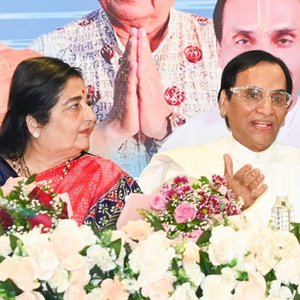 Anuradha Paudwal at the Mahakumbh album launch