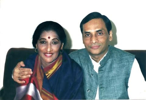 Kavi Narayan Agrawal with Kishori Amonkar