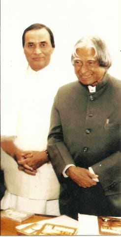Kavi Narayan Agrawal with former President Dr. A.P.J. Abdul Kalam